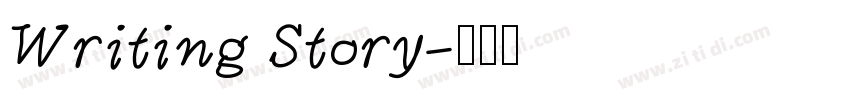 Writing Story字体转换